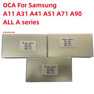 50шт/лот OCA оптический прозрачный клей для Mitsubishi Universal Size Glue OCA для Samsung A10 A01 A11 A20E A31 A41 A51 A71 A90