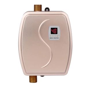 Isıtıcıları 3400W Elektrikli Su Isıtıcı Anlık Tanksız Anında Sıcak Su Isıtıcı Mutfak Banyo Duş Akışı Su Kazan