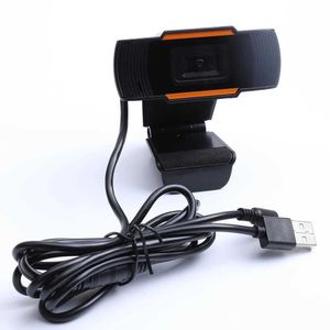 Веб-камеры 720p HD Webcam с микрофоном вращаемого двухстороннего аудио-разговора для компьютерного компьютера на рабочем столе mini USB 2.0 Запись видео-камера