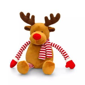 Рождественские украшения оленя Санта -Клаус Эльфы индивидуальные плюшевые игрушки