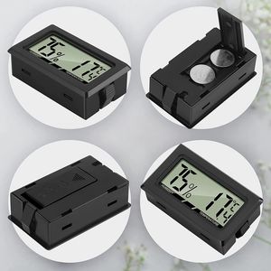 Mini LCD için Huajiayi Dijital Termo-Higrometre Termometre Higometre Ofis Bebek Odası Oturma Odası için Kapalı Nem Ölçer