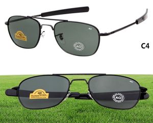 Whalsbrand New Ao American Optical Pilot Sunglasses Оригинальные пилотные солнцезащитные очки Ops M Army Sunglasses UV400 с очками Case1946883