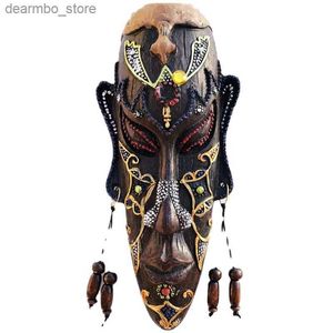 Sanat ve El Sanatları Afrika Maskesi Retro Kolye Kenya Yaratıcı Maske Kolyesi El Boyan Reçine El Sanatları Endüstriyel Dekor Süsleri Ev Dekorasyonları L49