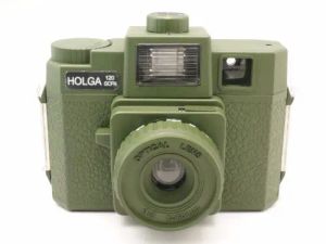 Câmera Holga 120GCFN Militar Green Format Film Film Film Lens Lens LOMO NOVO