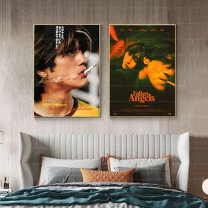 Классический фильм Fallen Angels (1995) Wong Kar-Wai Series Film Canvas Painting Vintage Art Pictures Retro Home Bar Decor