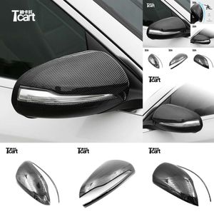Авто части ABS Материал из углеродного волокна CAR Задний вид зеркальные обложки для Mercedes Benz EQC 2018 2019 2020 Аксессуары