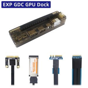 İstasyonlar EXP GDC Harici Dizüstü Bilgisayar Video Kartı Defteri Defteri Grafik Kartı Adaptörü Mini PCIE NGFF M.2 A E KEY EXPRESSCARD Arayüz