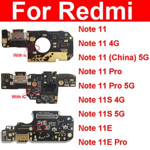 USB -Ladegerät für Xiaomi Redmi Anmerkung 11 Pro Note 11s Hinweis 11E Pro 4G 5G USB -Ladedock mit IC -Flex -Kabel -Anschlussteilen