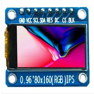 TFT -дисплей 0,96 / 1,3 дюйма IPS 7P SPI HD 65K Полный ЖК -модуль ST7735 Drive IC 80*160 не OLED