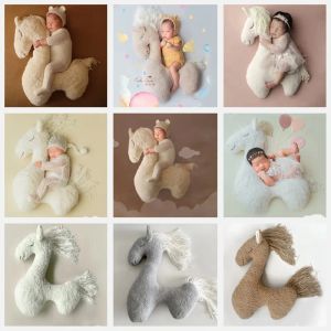Животные новорожденные на полном месяце поставляют поставки 100 дней фото реквизита прекрасные детские плюшевые игрушки для детской комнаты декор подушка новорожденного