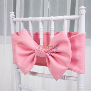 Cor branca de cor grossa spandex chiavari lycra banda de cadeira de casamento capa de cadeira de casamento para festas de evento decoração de chirstmas