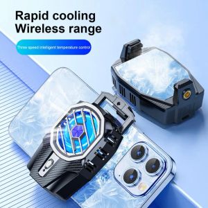 X91 Telefone celular Resfriador portátil Telefone celular Radiator Fan de resfriamento Dissipate Calor Cooling Termure para jogos