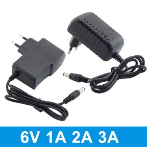 AC DC Adapter 6V 1A 2A 3A Адаптер источника питания Универсальное зарядное устройство для светодиодной камеры камеры видеонаблюдения