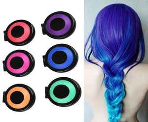 6 цветов Временные волосы мела для красителя с салонными волосами Crayons Crayons Diy Уход за волосами 5996561