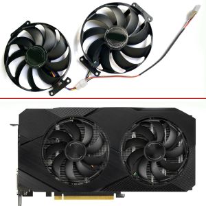 Soğutma 2 PCS T129215SU RTX 2060 Süper 2070 GTX1660 TI ASUS GTX için Soğutma Fanı 1660TI Çift Evo OC RTX2060 Grafik Kartı Soğutucu Fanslar