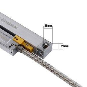 Sino KA-500 70 120 170 220 270 320 370 420mm İnce Lineer Ölçek 0.005mm KA500 Torna değirmeni için küçük ince optik kodlayıcı Dro TTL