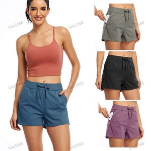 Damen Yoga Shorts Outfits mit Bewegung Fitness tragen Lu kurze Hosen Mädchen Rennen elastische Hosen Sportbekleidung