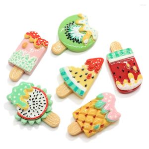 Dekoratif Çiçekler 50/100 PCS Sevimli Karikatür Meyve Lollipop Düz Reçine Düzlemsel Cabochon Saçkuş Merkezleri için Craft Sızdırmazlık Scrapbooking