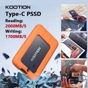 Drives kootion x1max 2tb harici SSD sabit sürücü hd externo usb 3.2 Gen 2 Taşınabilir SSD 512GB 1TB Dizüstü bilgisayarlar için Mini PSSD PS4 PS5