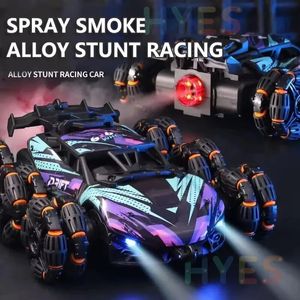 Altı Tekerlek RC Stunt Araba Oyuncak Sprey Büküm 1 20 6WD FLIPS Yüksek Hızlı Drift Uzaktan Kumanda Araba Modaya Gizli Oyuncak Hediyeler Tatil Çocukları için 240408