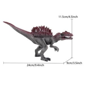 Dinozor Model Oyuncaklar Gerçekçi Spinosaurus Figürü ile hareketli çene eğitimi Dinozor Oyuncak Bilişsel Erken Öğrenme Oyuncakları Çocuk İçin