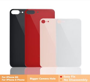 OEM iPhone 8 için Big Hole Back Cam Muhafaza Plus Yedek Pil Kapısı Apple SE Arka Kapak 3M Sticker8854006