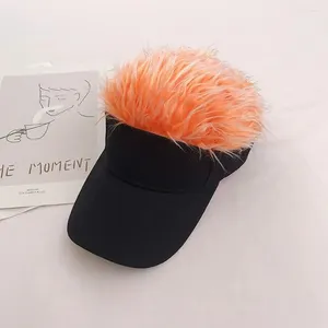 Top kapaklar şapka elastik peruk beyzbol şapkası çivili saçlarla ayarlanabilir