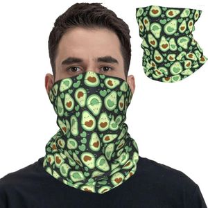 Eşarplar Sevimli Avokado Meyve Bandan Boyun Kapağı Baskılı Balaclavas Wrap Eşarp Çok Fonksiyonlu Montaj Balıkçılık Unisex Yetişkin Tüm Mevsim