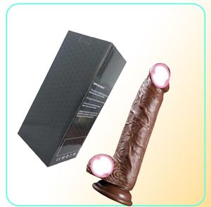 Секс -игрушка массажер ремешок на реалистичных фаллоимитаторах для женщин Большой Дик игрушки Огромный дилдо пенис с всасывающим чашкой гей -лесбиянок для взрослых 6768807