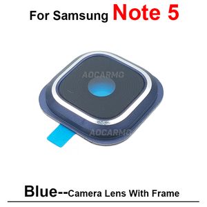 Для Samsung Galaxy Note 4 5 Note4 Примечание 5 задней задней камеры с запасными частями рамы