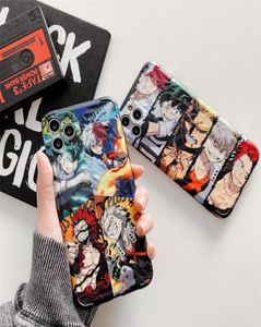 Cartoon My Hero of the Academy Anime Todoroki Phone Cover Cover для iPhone 8 7 Plus X XS Max SE2 XR 11 12 Pro Max Diamond Pattern7584434