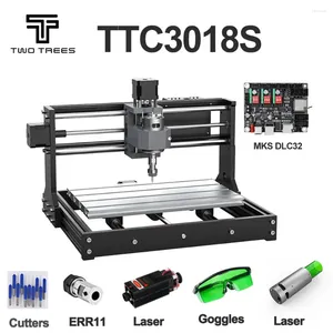 Yazıcılar TWOTREESC3018S 3018 Pro CNC Mini Lazer Gravür Makinesi 110 240V DIY Gravrici Cut Masaüstü Ahşap Yönlendirici/CNC Kontrol için