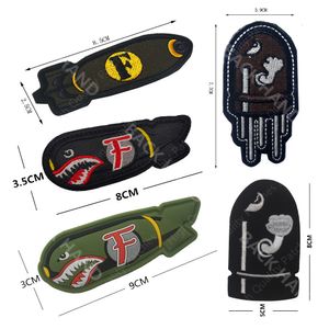 Планета Angry Flying Fly-Bomb Badge Один размер подходит для всех атмосферов Shark Bullet Tactical Patch Applique Applique к мешкам и передачам