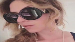 Солнцезащитные очки занавес бренд стильные ретро -овальные женские оттенки 2021 мужские роскошные очки Unisex14183067