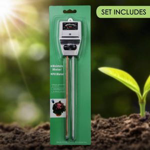 3'ü 1 arada toprak pH, nem ışık ölçer, bahçe asitlik prob test aleti bitkileri büyüme sulama kalitesi izleme denetleyicisi