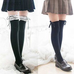 Anime Kostümler Anime Cosplay Kostüm Lolita Maid Girls Dantel Uyluk Yüksek Çorap Diz Bacak Için Taytlar Seksi Pamuk Çorap Aksesuarları 240411