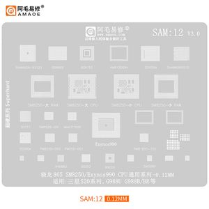 Amaoe SAM1-16 BGA REBALL TENCLING для Samsung All Series A N Note J Полный диапазон Exynos CPU POWE