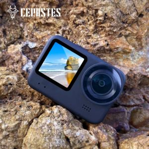 Камеры Cerastes 2023 Новая экшн -камера 4K60FPS WiFi Antishake Go с дистанционным экраном водонепроницаемой Sport Camera Pro Drive Decorder