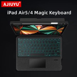 Клавиатуры Magic Keyboard для iPad Air 5 4 10,9 дюйма Pro 11 12,9 10,2 2022 AIR5 2021 AIR4 Case Touch Touch Wireless Bartlight Smart Cover Smart Cover