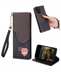 Дизайнерская кожаная карманная карманная карманная чехла с оригинальной упаковкой коробки для iPhone 13 12 11 Pro Max 13pro 12pro 11pro X XS XS4453301