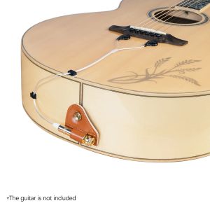 Kablolar gitar pikap profesyonel piezo ukulel gitar titreşim gitar aksesuarları için 6.35mm endpin jak ile iletişim pikap pikap