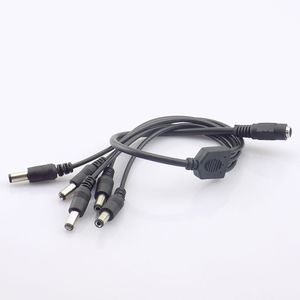 От 1 до 2/3/4/5/6/8 Way DC Power Splitter Cable для разъема адаптера камеры CCTV для самца проводки питания. 2,1*5,5 мм