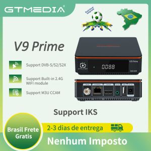 Finder Gtmedia v9 Prime Support Sept Set Top Box для Brazil DVBS/S2/S2X Спутниковое приемник Обновление V9 Super Support H.265 Строительный Wifi Wifi