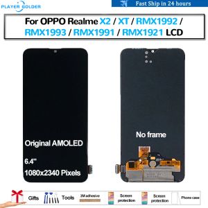 Оригинальный AMOLED для Oppo Realme X2 XT RMX1992 RMX1921 PANTALLA ЖК -дисплей сенсорный экран экран Дигитайзер Сборка сборы ЖК -дисплей