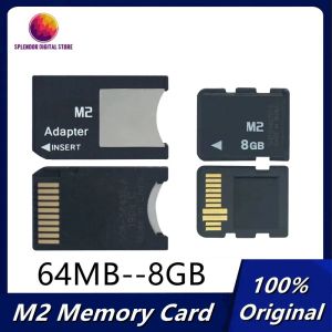 Карты оригинальная карта памяти M2 8GB 4GB 2GB 1GB Memory Stick Micro для Sony Ericsson Phone PSP с M2 -адаптером MS Stick Pro Duo