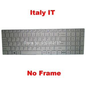 Klavyeler Dizüstü Bilgisayar Teclast F15 KY3471 US K762 VER için arkadan aydınlatmalı klavye yok: A1 K3259 İtalya Çerçevesiz Gümüş YENİ