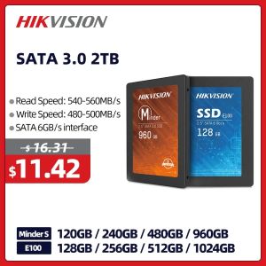 Приводы Hikvision SSD 1 ТБ SATA3 SSD 512 ГБ 2 ТБ жесткий диск 2,5 