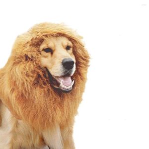 Костюма для костюмов для собак Хэллоуин Костюмы Пет львиные парики воротнич