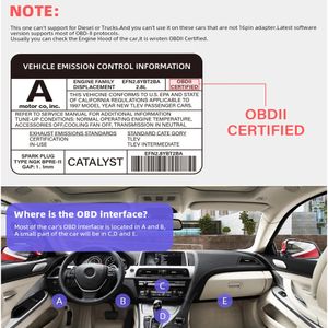 ELM327 V1.5 OBD2 Tarayıcı Aracı ELM 327 V 1 5 Bluetooth uyumlu 2.0 ODB2 OBD 2 Araç Teşhis Aracı OBD2 Kod Okuyucu Android için