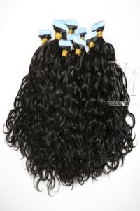 VMAE Virgin Natural Tape in Human Hair Extension 100g Afro Kinky Curly Body Water Wave Deep Straight 3B 3C 4B 4C4060588